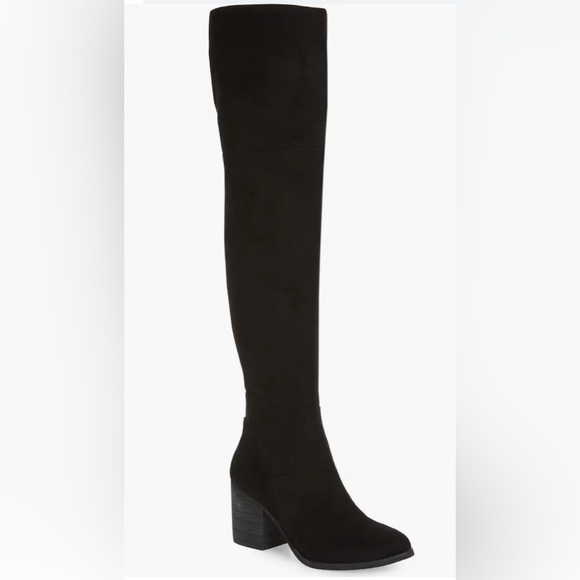 NWT LUKE OVER THE KNEE BLACK BOOTS FROM NORDSTROM SIZE 10 - Picture 4 of 5